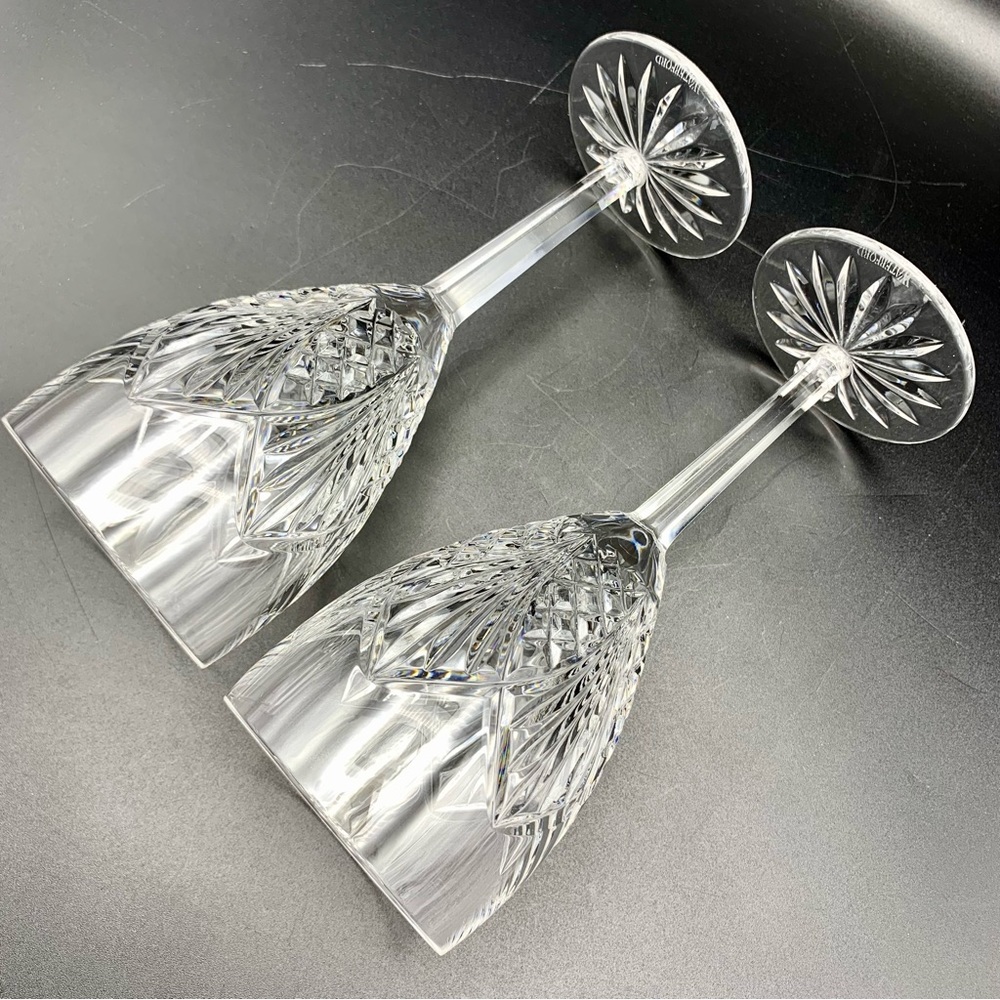 ‼️PENDING‼️ Waterford Crystal Waterville Water Goblets SET/2 IRELAND 7-7/8” NWOT - Picture 4 of 16